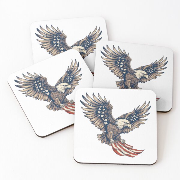 Item preview, Patriotic American Bald Eagle - Vintage designed and sold by CoputerEasel.