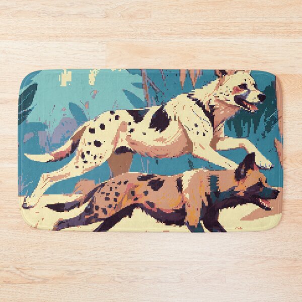 Item preview, Pixel African Wild Dogs Vigor designed and sold by NaturePixel.