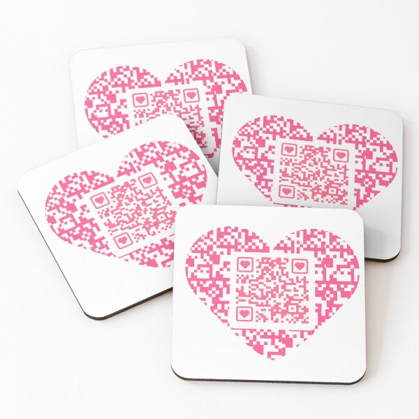 Item preview, Heart shaped qr for loved ones designed and sold by SrumbleArt.