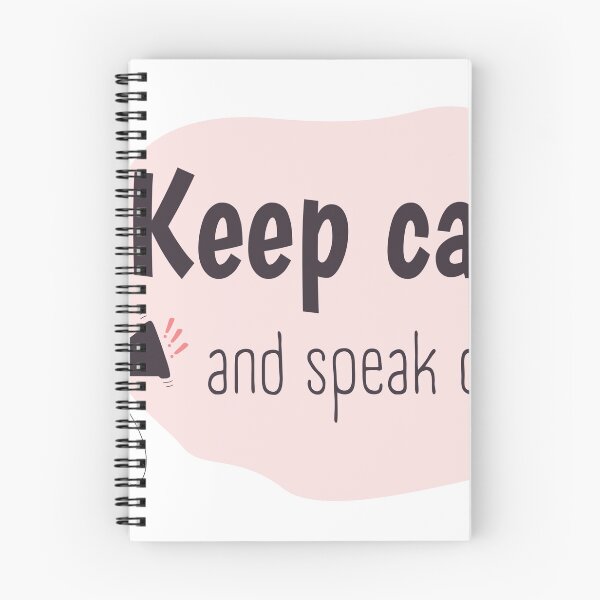 Item preview, Keep calm and speak clearly T-shirt designed and sold by SmartPatterns.