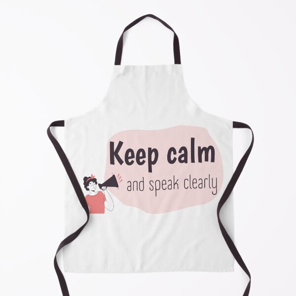 Item preview, Keep calm and speak clearly T-shirt designed and sold by SmartPatterns.