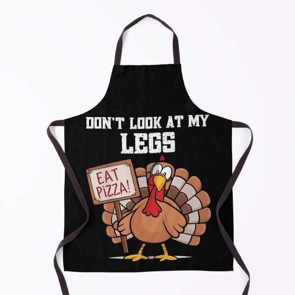 Item preview, Funny Turkey Don't Look at My Legs Eat Pizza Thanksgiving designed and sold by Quirky Shirts.