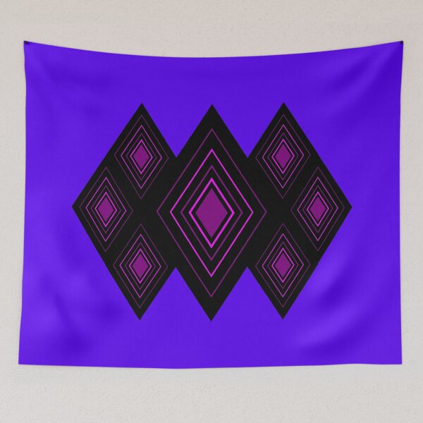 Item preview, Diamond pattern 7 black purple pink designed and sold by HoppRock.