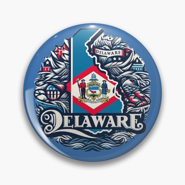 Item preview, Celebrate Delaware's Heritage: Stylish State Emblem Designfor Enthusiasts designed and sold by 7Four1.