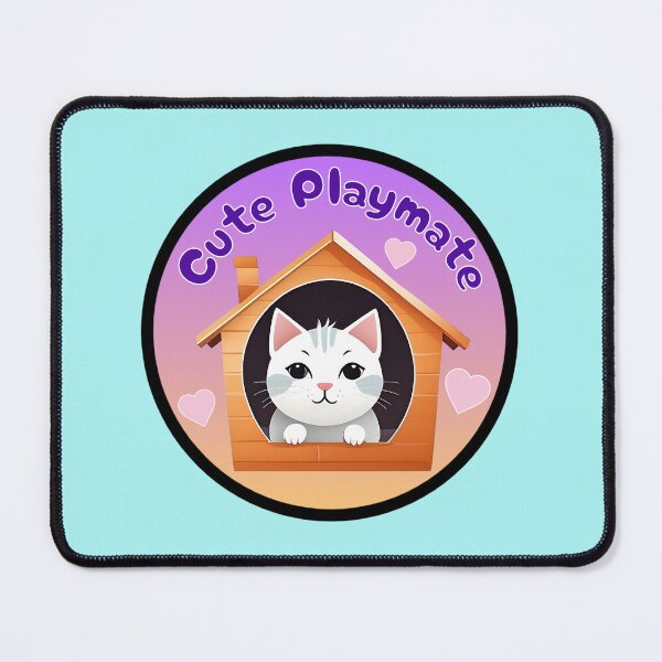 Item preview, Cute Playmate - Adorable Cartoon Cat Design for Kids designed and sold by SportyAndArtful.