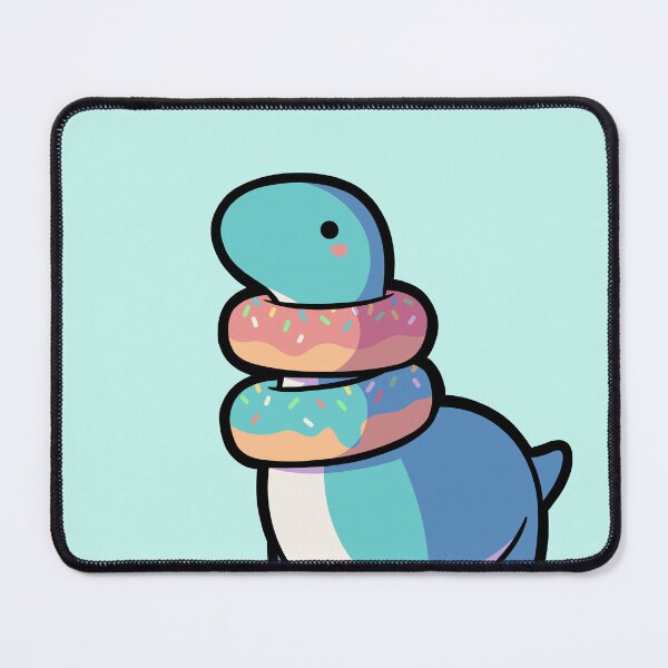 Item preview, hugadino Lonk the donut dino, longneck, cute dinosaur designed and sold by hugadino.