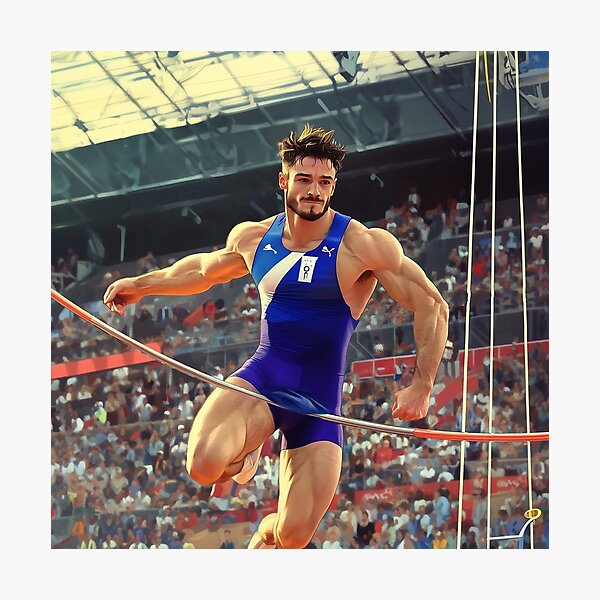 Item preview, Pole Vault Mishap - Paris 2024 designed and sold by AItectStudio.