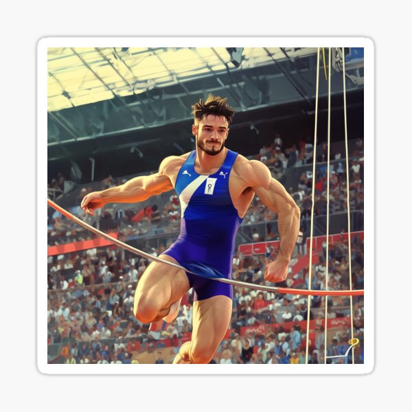 Item preview, Pole Vault Mishap - Paris 2024 designed and sold by AItectStudio.