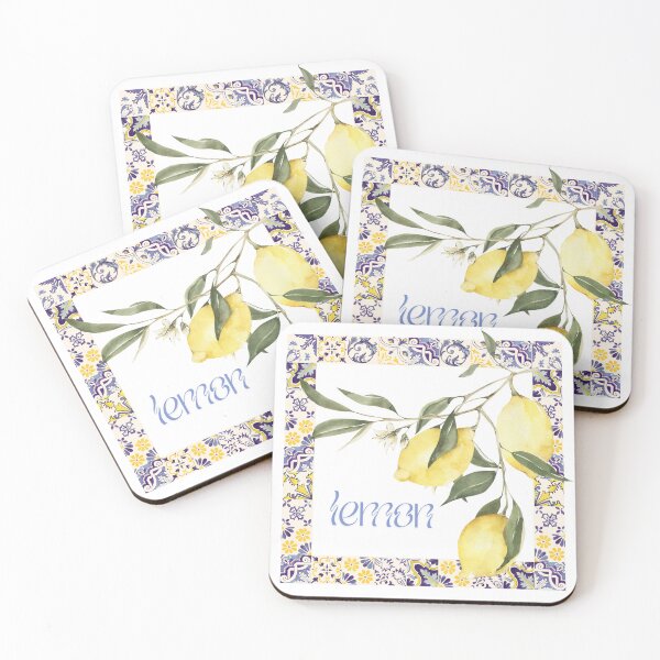 Item preview, Lemons in mosaic designed and sold by DesignByMalwina.