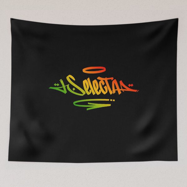 Item preview, Selecta Graffiti Tag Style Rasta Colors Reggae designed and sold by rastauniversity.