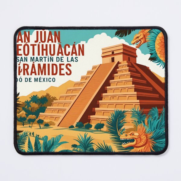 Item preview, San Juan Teotihuacan y San Martin de las Piramides Estado de Mexico Mexico Vintage Travel Tourism designed and sold by TravelersGems.