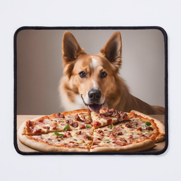 Item preview, Dog Eating Pizza designed and sold by jonicmarko.