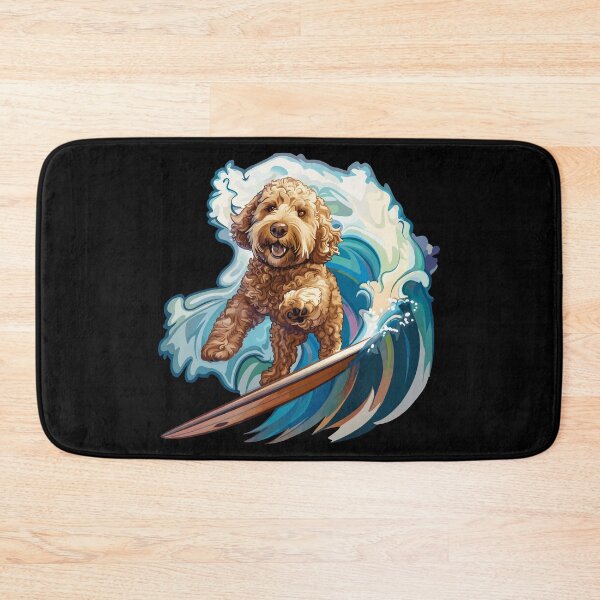 Artikelvorschau, Surfender Goldendoodle entworfen und verkauft von VelvetRoom.