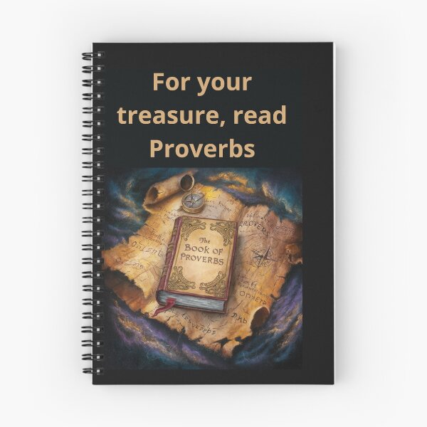Item preview, For your treasure, read Proverbs designed and sold by PrintaProverb.