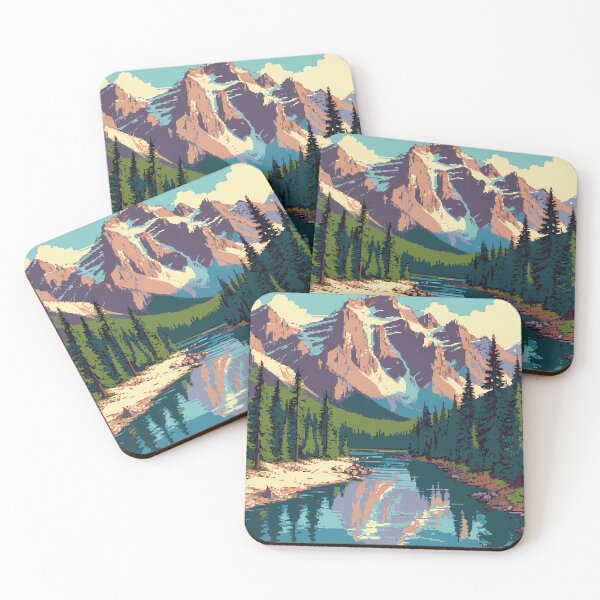Item preview, Pixel Banff National Park designed and sold by NaturePixel.