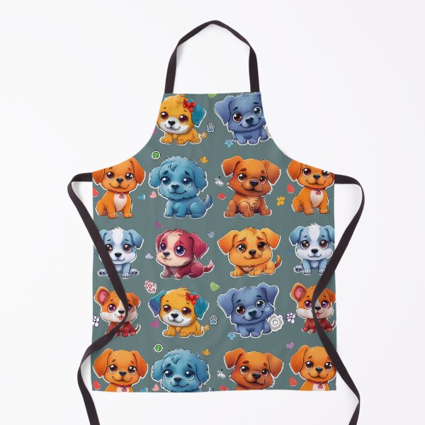 Item preview, Puppy Dog's Stickers and rainbow color, Small Heart, small butterfly, multi colored leaves, yellow puppy, Blue puppy, Rad puppy, The puppy has bright, adorable eyes. designed and sold by CHOKCHAIVONGDEE.