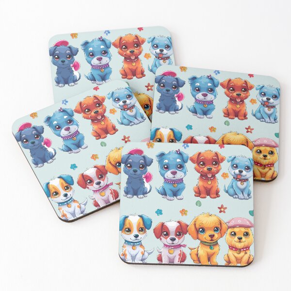 Item preview, Puppy Dog's cute Stickers and rainbow color designed and sold by CHOKCHAIVONGDEE.