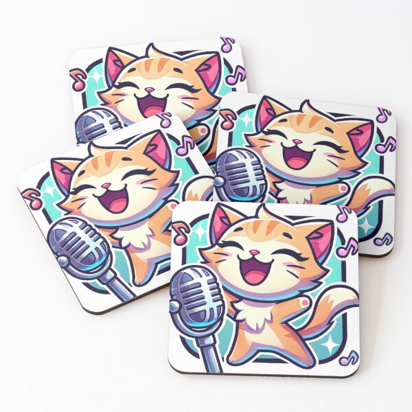 Item preview, Anime Style Singing Kitten designed and sold by Miguel Araujo.