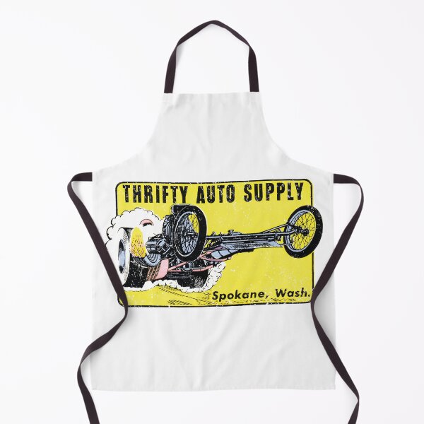 Artikelvorschau, Vintage Thrifty Auto Supply Hemi Rail Dragster – Burnout, Distressed-Druck entworfen und verkauft von retropetrol.