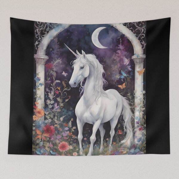 Item preview, The Gothic Garden “Unicorn VI” designed and sold by UnicornAndRaven .