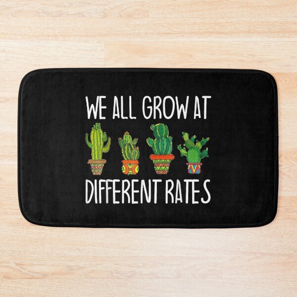 Item preview, We All Grow At Different Rates Cactus School Teacher designed and sold by VerdePlantTees.