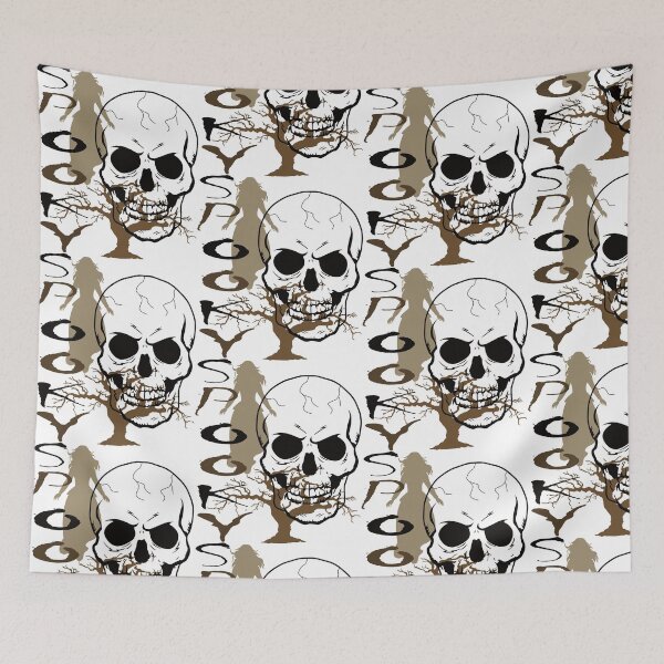 Item preview, Spooky,Skeleton Head,Floating Witch. designed and sold by MiPa78.