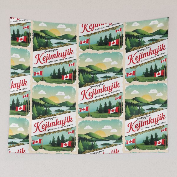 Item preview, Kejimkujik National Park Canada Postcard Vintage Travel Retro designed and sold by TravelPostcardGems.