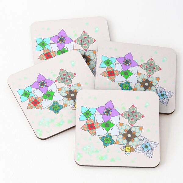 Item preview, abstract  colorful FLOWERS  designed and sold by NB-Artmagic.