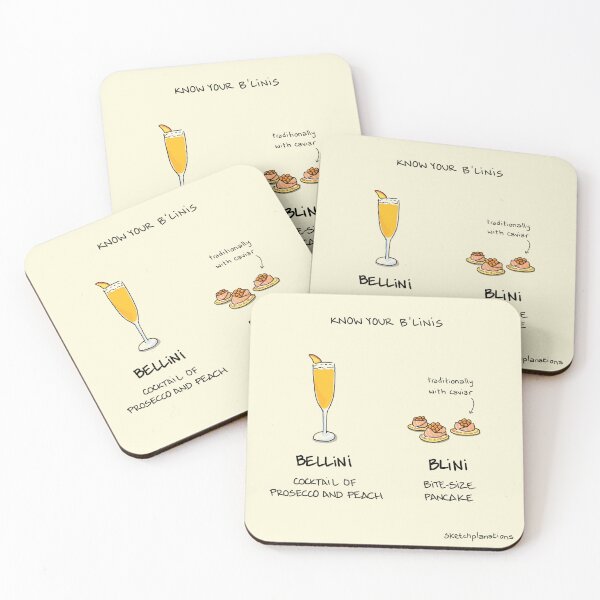 Item preview, Bellini or blini designed and sold by Sketchplanations.