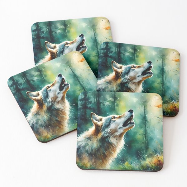 Item preview, Howling Wolf (3) designed and sold by JJArtCreations.