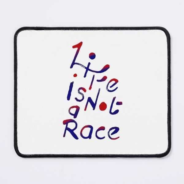 Item preview, Life is not a Race Ink Pen Hand Writing  designed and sold by Wiggly Lines.
