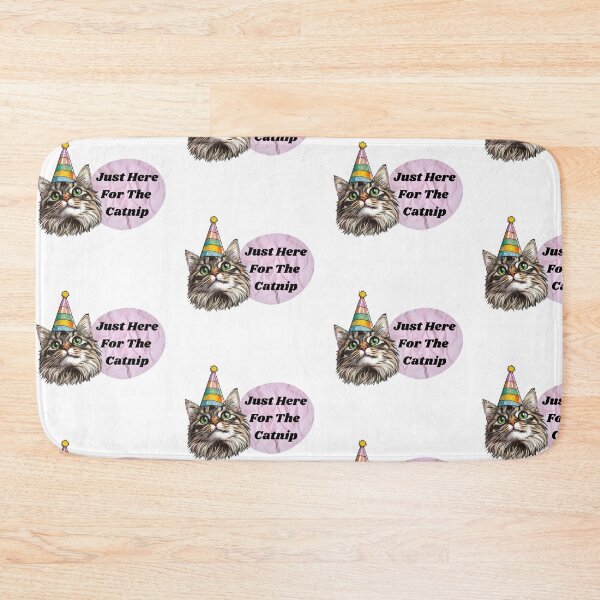 Item preview, Just Here For The Catnip - Party Hat Cat Tony designed and sold by zwrohn.