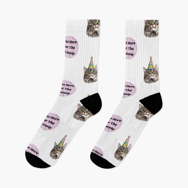 Item preview, Just Here For The Catnip - Party Hat Cat Tony designed and sold by zwrohn.