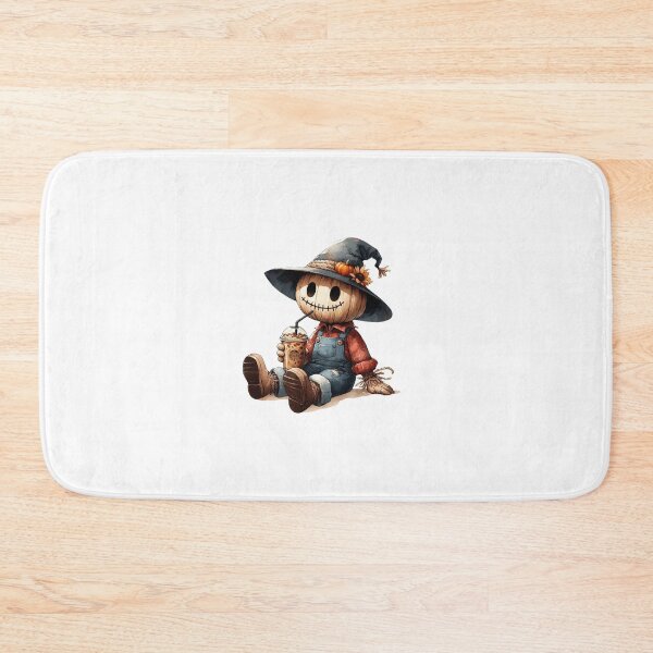 Item preview, Scarecrow Enjoying Iced Coffee designed and sold by PixelsNBows.