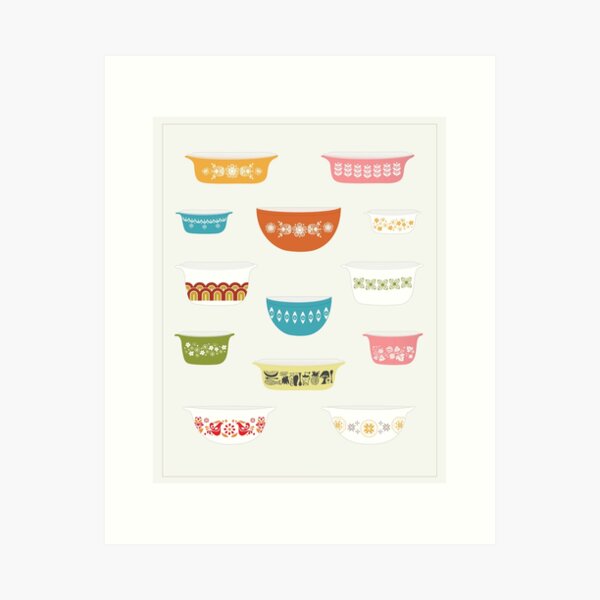 Aperçu de l'œuvre Pyrex Vintage créée et vendue par sixhours.