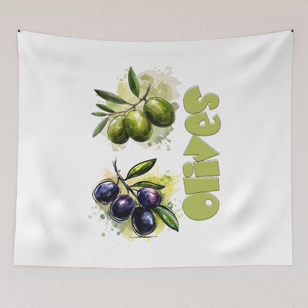 Item preview, Olives  and Olive Oil- Botanical Organic Healthy Cooking Delicious Mediterranean Cuisine | Embrace the Rich Flavors and Health Benefits - اكل صحي زيت وزيتون designed and sold by FUNqoosh.