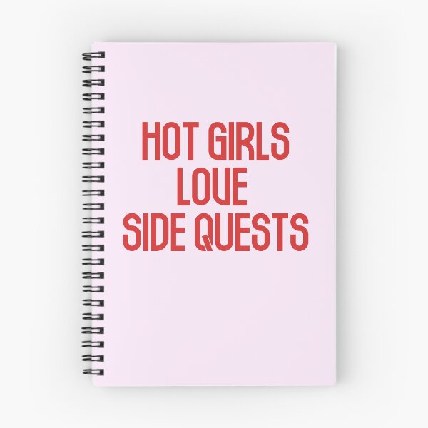 Item preview, Hot Girls Love Side Quests - Red Bold Text designed and sold by Chubuter.