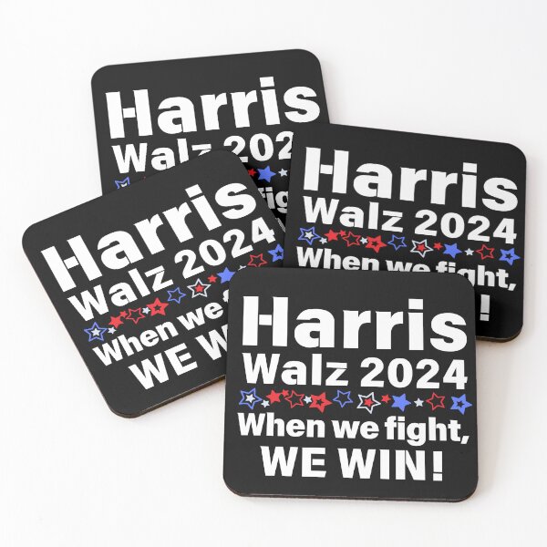 Item preview, When we fight, we win - Harris Walz election 2024 designed and sold by EvergreenWhimsy.