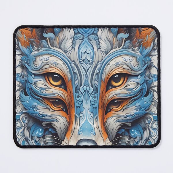 Item preview, Blue Embellished Fox designed and sold by MatrixTattoo.