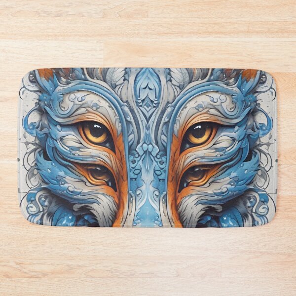 Item preview, Blue Embellished Fox designed and sold by MatrixTattoo.