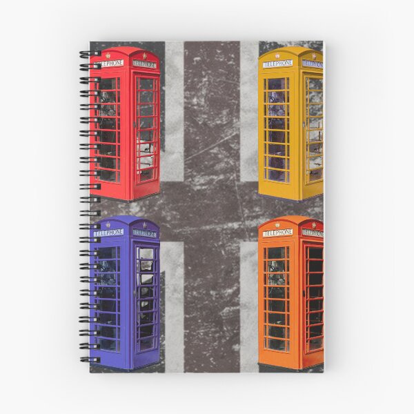 Item preview, Colourful phone boxes of Britain designed and sold by TheRubberOnion.