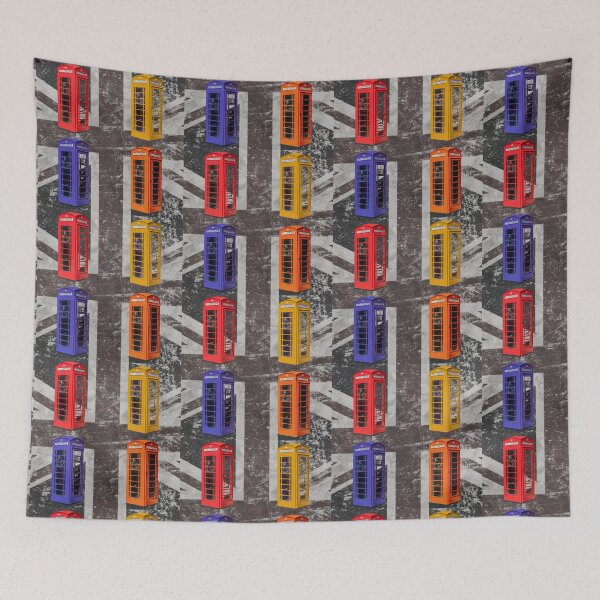 Item preview, Colourful phone boxes of Britain designed and sold by TheRubberOnion.