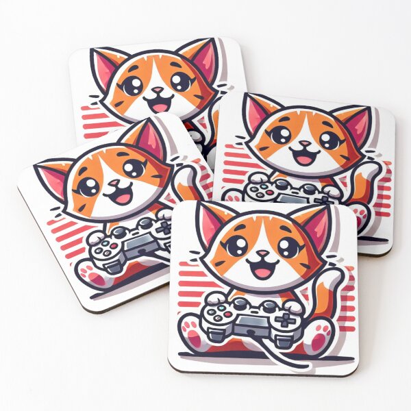 Item preview, Pixar Style Kitten Playing Video Games designed and sold by Miguel Araujo.