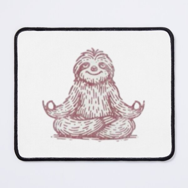 Item preview, Namastay in Bed Sticker | Namastay 6 Feet Away Men Women and Youth Workout Meditation Funny And Cute Panda Yoga Lifestyle Fitted T-Shirt designed and sold by VisualSimple.