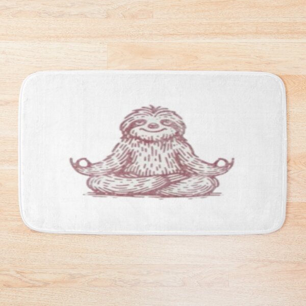 Item preview, Namastay in Bed Sticker | Namastay 6 Feet Away Men Women and Youth Workout Meditation Funny And Cute Panda Yoga Lifestyle Fitted T-Shirt 	 designed and sold by VisualSimple.