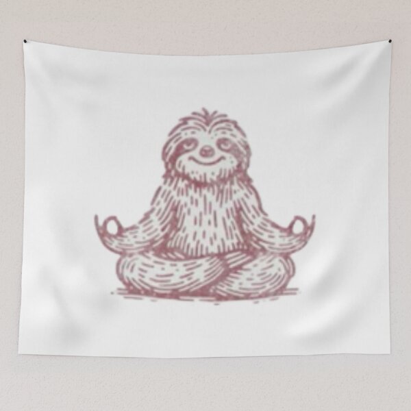 Item preview, Namastay in Bed Sticker | Namastay 6 Feet Away Men Women and Youth Workout Meditation Funny And Cute Panda Yoga Lifestyle Fitted T-Shirt 	 designed and sold by VisualSimple.