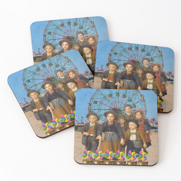 Item preview, Six Cups Tarot Vintage Retro Family Amusement Park designed and sold by SoulscapeStudio.