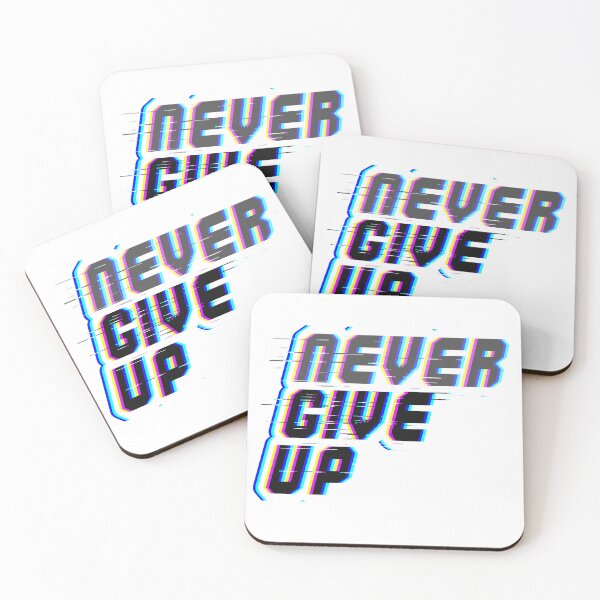 Item preview, Never give up on Glitch  designed and sold by Wolagno.