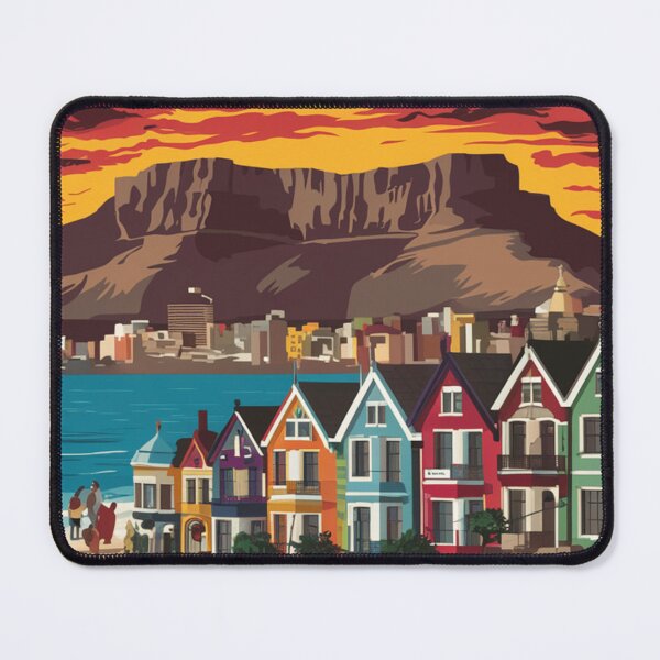 Item preview, Cape Town Vintage Travel Poster designed and sold by TravelerRat.