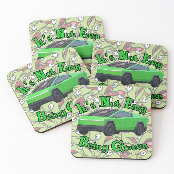 Item preview, Tesla Kermit Green Cybertruck - It's Not Easy Being Green designed and sold by WigOutlet.